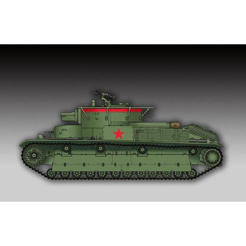 Maquette Char : Soviet T-28 Medium Tank (Soud?)-Trumpeter