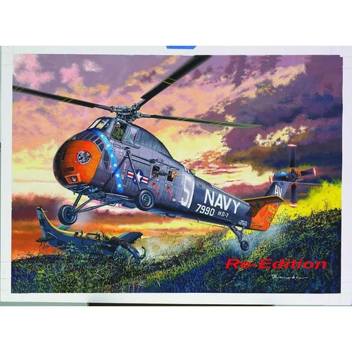 Maquette Hélicoptère : H-34 Us Navy Rescue-Trumpeter