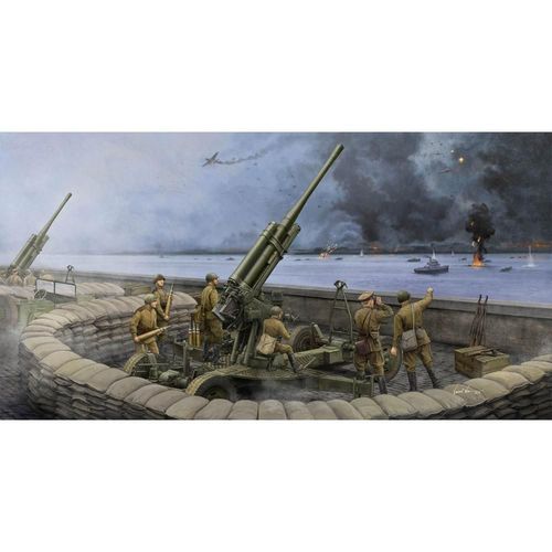 Maquette Canon : Canon De Défense Aérienne Soviétique 52-K 85mm M1943 Version Tardive-Trumpeter