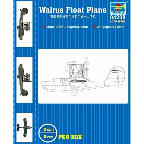 Maquette Avion : Hydravion Hms Walrus-Trumpeter