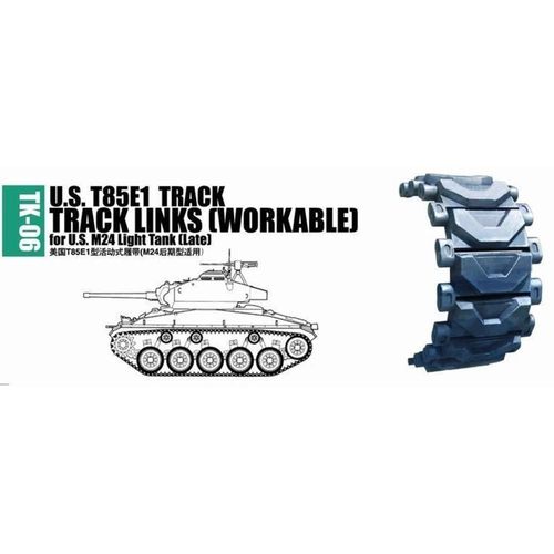 Accessoires De Maquettes : Chenilles U.S. T85e1 Pour Char M24 (Tardif)-Trumpeter