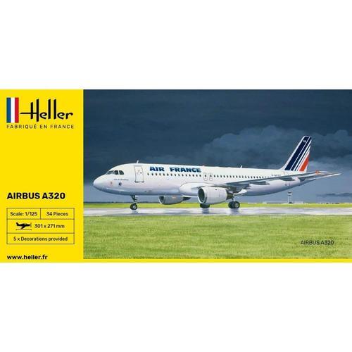 Maquette Avion : Starter Kit : Airbus A320 Air France-Heller