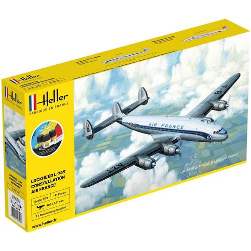 Maquette Avion : Starter Kit : L-749 Constellation Af-Heller