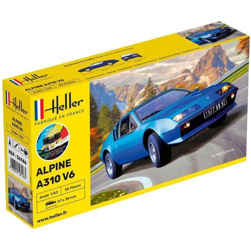 Maquette Voiture : Starter Kit : Alpine A310-Heller