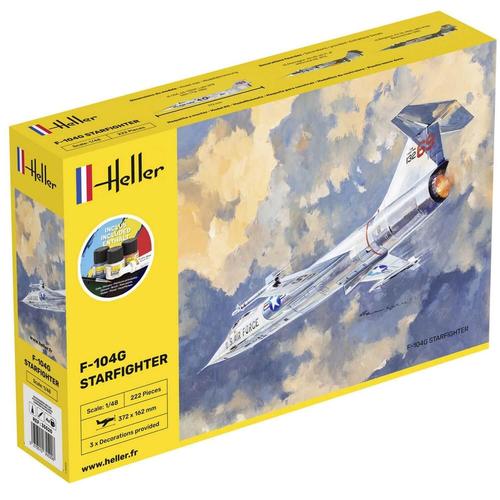 Maquette Avion : Starter Kit : F-104g Starfighter-Heller