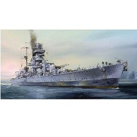 Maquette Bateau : Croiseur De Bataille Allemand Prinz Eugen 1945-Trumpeter