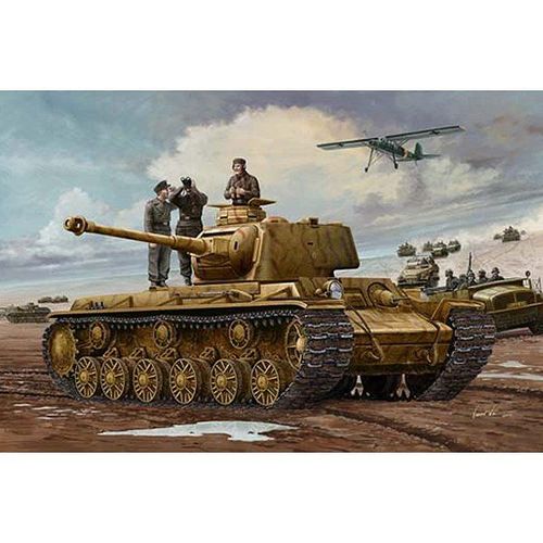 Maquette Char Lourd Allemand Pz Kpfm Kv-1 756(R)-Trumpeter