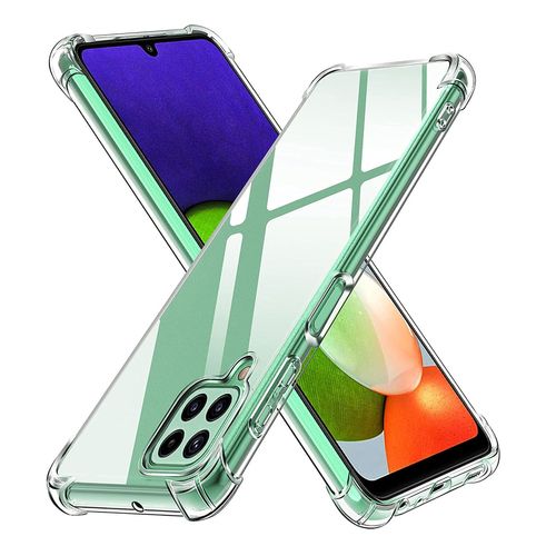 Coque Samsung Galaxy A22 4g Souple Transparente Flexible Bumper En Gel Tpu Silicone Invisible Antichoc Avec Bords Renforcés - Accessoires Pochette Case