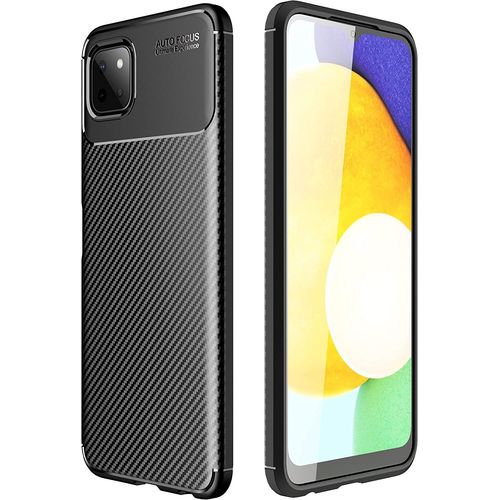 Coque Brossée Noire Samsung Galaxy A22 5g Carbon Fiber Antichoc - Accessoires Pochette Case Samsung Galaxy A22 5g