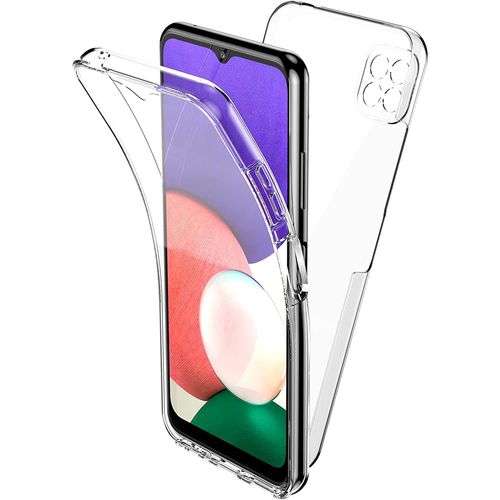 Coque 360 Degrés Samsung Galaxy A22 5g Protection Intégrale Arrière Pc Case Et Avant Tpu Transparente Smartphone - Accessoires Pochette Exceptional Case
