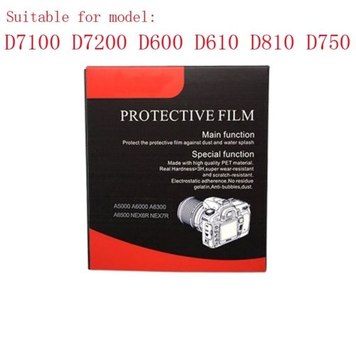 D7100 D7200 D600 - Protecteur d'écran d'appareil photo pour Nikon, Film de protection en verre trempé pour