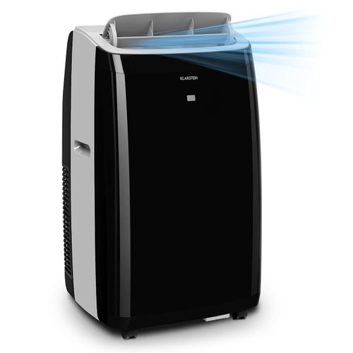 Climatiseur mobile avec evacuation - Klarstein - 12000 BTU - Fonction ventilateur & déshumidificateur - Refroidisseur d'air - Noir