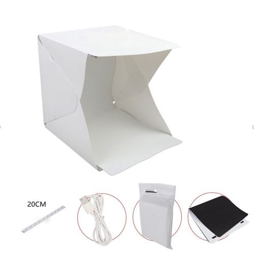 Magnétique - Boîte à lumière pliable 23cm/9 \, Tente lumineuse pour Studio Photo, avec arrière-plan, Accessoires de photographie