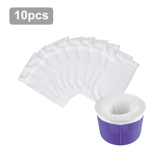 10pcs - Filtre de piscine de rangement, , chaussettes d'écumage, panier, manches, filet à mailles, fournitures de piscine