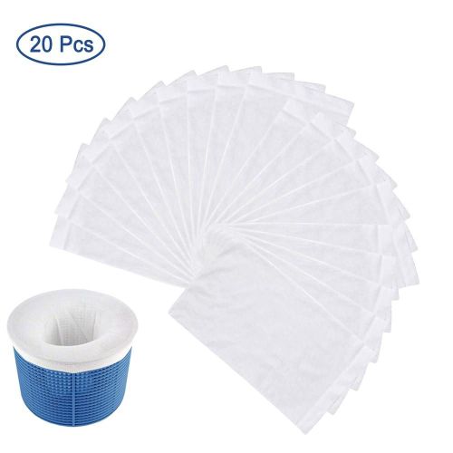 20pcs - Filtre de piscine de rangement, , chaussettes d'écumage, panier, manches, filet à mailles, fournitures de piscine