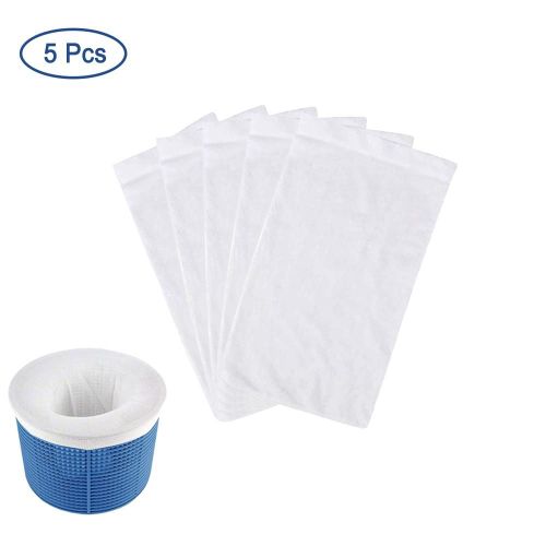 5pcs - Filtre de piscine de rangement, , chaussettes d'écumage, panier, manches, filet à mailles, fournitures de piscine