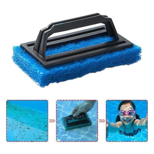 BU - Brosse éponge de nettoyage de piscine, convient pour Jacuzzi, Jacuzzi, ligne de piscine, outil de nettoyage puissant pour éliminer les taches d'eau