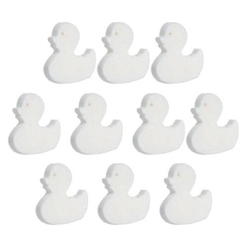 G 10PCS - Éponge filtrante en forme de canard en coton absorbant l'huile, haute efficacité, dévore la saleté des piscines, filtre pour piscine, 10 pièces