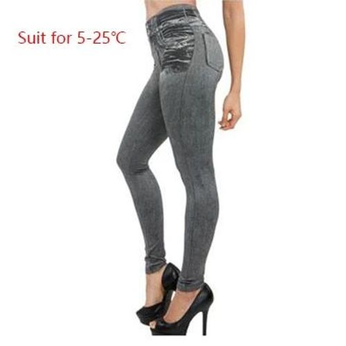 Gtpdplparallèle S-Xxl Sexy Leggings Femmes Doublé Printemps Automne Imprimer Jeans Sportwear Slim Jeggings Deux Vraies Poches Femme Fitness Pantalon