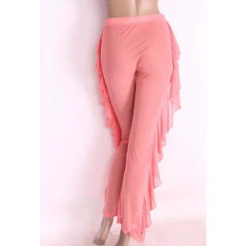 Pantalon De Plage En Maille Transparente À Volants Pour Femmes,Sexy,Jambes Larges,Transparent,Couverture De Vacances En Mer,Surintendant