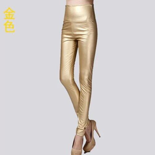 Pantalon Moulant En Faux Cuir Pu Sexy Et Élastique Pour Femme,Vêtement En Velours Fin,Extensible,Slim,Crayon,Automne-Hiver