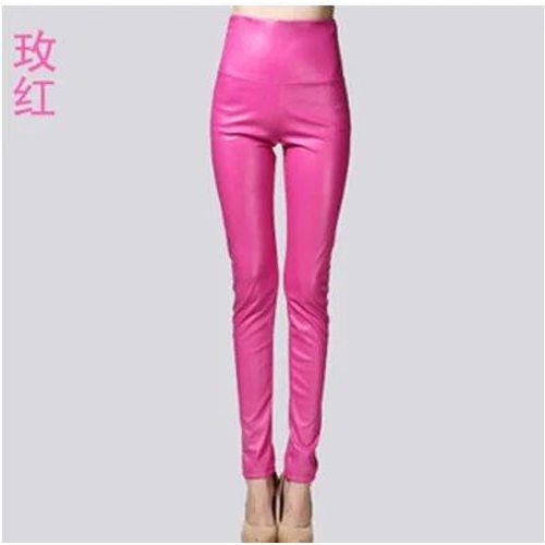 Pantalon Moulant En Faux Cuir Pu Sexy Et Élastique Pour Femme,Vêtement En Velours Fin,Extensible,Slim,Crayon,Automne-Hiver