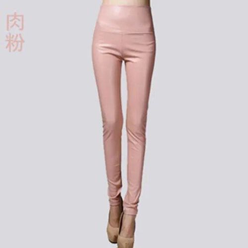 Pantalon Moulant En Faux Cuir Pu Sexy Et Élastique Pour Femme,Vêtement En Velours Fin,Extensible,Slim,Crayon,Automne-Hiver
