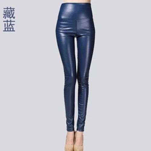 Pantalon Moulant En Faux Cuir Pu Sexy Et Élastique Pour Femme,Vêtement En Velours Fin,Extensible,Slim,Crayon,Automne-Hiver