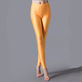 Viianles-Leggings Fluorescents Brillants Pour Femme,Pantalon Slim,Noir,Haute Artificiel Astique,Décontracté,Documents Multiples
