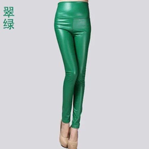 Pantalon Moulant En Faux Cuir Pu Sexy Et Élastique Pour Femme,Vêtement En Velours Fin,Extensible,Slim,Crayon,Automne-Hiver