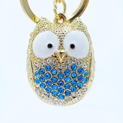 Xdpqq Nouvelle Série Hibou Porte-Clés En Alliage Femme Sac Ornement Clé De Voiture Décoration Cadeau #C