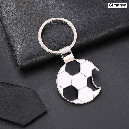 Mode Football Métal Porte-Clés Hommes Cadeau Porte-Clés Chaussures De Football Et Football Voiture Porte-Clés Cadeau Fête Porte-Clés Bijoux - Type Silver3