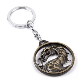 Porte-Clés De Jeu De Charme Mortal Kombat Pour Hommes,Totem De Dragon,Porte-Clés En Alliage,Cadeau Vintage,Accessoires De Clé De Voiture,Mode - Type Bronze Keychain