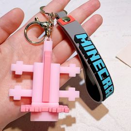 My World 3d Sandbox Game Keychain,Minecraft Couple Keychain,Bag Pendant,Cos Action Figure,8 Styles,Creativity #H