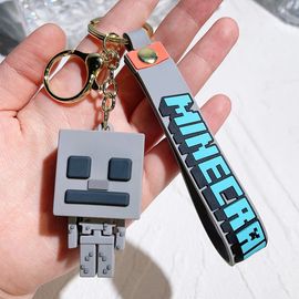My World 3d Sandbox Game Keychain,Minecraft Couple Keychain,Bag Pendant,Cos Action Figure,8 Styles,Creativity #B