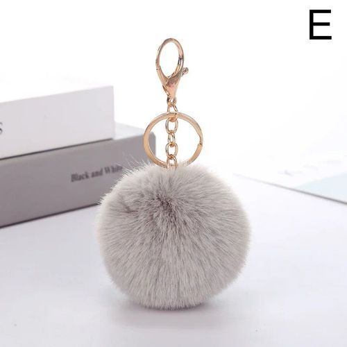 Porte-Clés Boule Poms Moelleux Coloré Pour Sac De Voiture,Pendentif Sac À Dos,Breloques Porte-Clés,Accessoires De Bijoux,Cadeaux Pour Filles,2024 #A