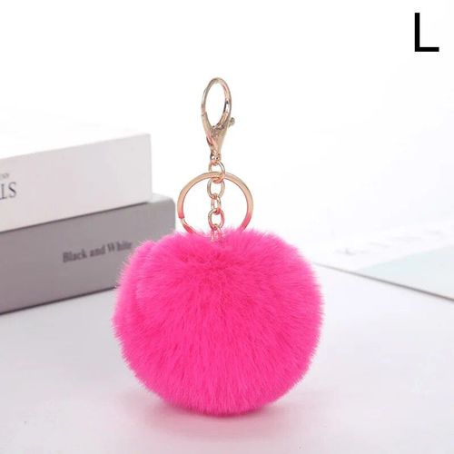 Porte-Clés Boule Poms Moelleux Coloré Pour Sac De Voiture,Pendentif Sac À Dos,Breloques Porte-Clés,Accessoires De Bijoux,Cadeaux Pour Filles,2024 #C