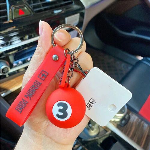 Porte-Clés De Billard Pour Filles,Pendentif De Sac De Couple,Bijoux De Voiture Exquis,Coeur De Beurre,Cadeau De Nouvel An #D