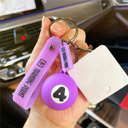 Porte-Clés De Billard Pour Filles,Pendentif De Sac De Couple,Bijoux De Voiture Exquis,Coeur De Beurre,Cadeau De Nouvel An #E