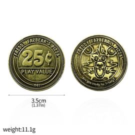 Five Night's At Freddy Keychain Game Fnaf Figures,25 Cent Animal Coin,Horror Py Play Jewelry Props,Men And Women Gift - Type Coin #H