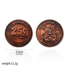 Five Night's At Freddy Keychain Game Fnaf Figures,25 Cent Animal Coin,Horror Py Play Jewelry Props,Men And Women Gift - Type Coin #C
