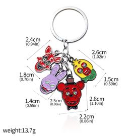 Five Night's At Freddy Keychain Game Fnaf Figures,25 Cent Animal Coin,Horror Py Play Jewelry Props,Men And Women Gift - Type Keychain #A