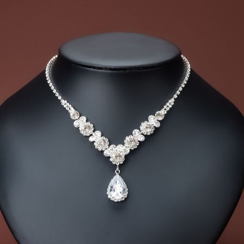 Accessoires Full Diamond Strass Set Collier Collier Branché