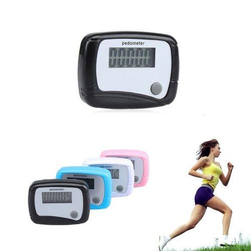 Podomètre Lcd Pour La Marche, Jogging, Entraînement, Compteur De Pas, Mini Calcul Numérique, Passomètre À Clip, Couleur Aléatoire