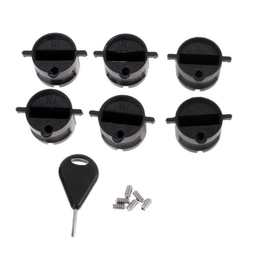 Bouchon D'ailerons De Surf Portables Avec Vis À Bille, Pour Sports Aquatiques, Boîte D'ailerons De Planche De Surf Avec Clé D'aileron, 6 Pièces