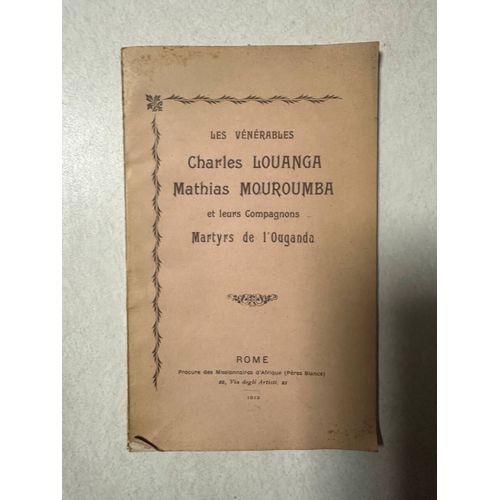 Les Vénérables Charles Louanga Mathias Mouroumba