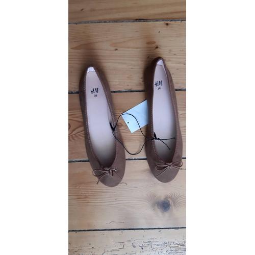 1 Paire De Ballerines Neuves Marron Taille 36