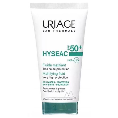 Fluide Matifiant Spf50+ - Uriage - Hyséac - Protection Uv - Texture Fluide - 50 Ml 