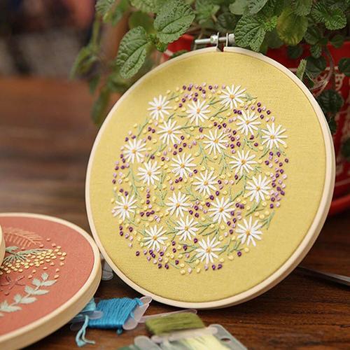 Floral Broderie Starter Kit  Broderie Débutant Kit, avec