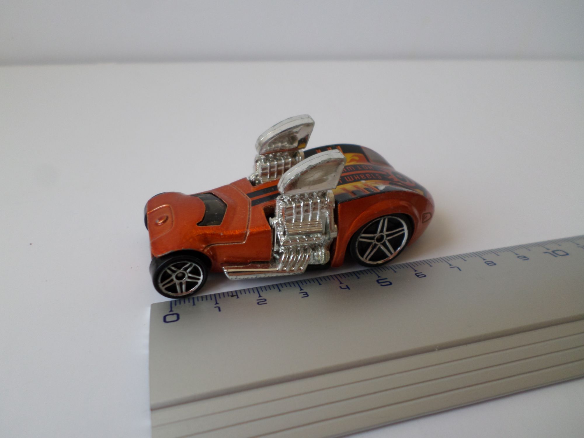 Dragster Modele Orange Deux Moteurs Argent N° 6-Hot Wheels